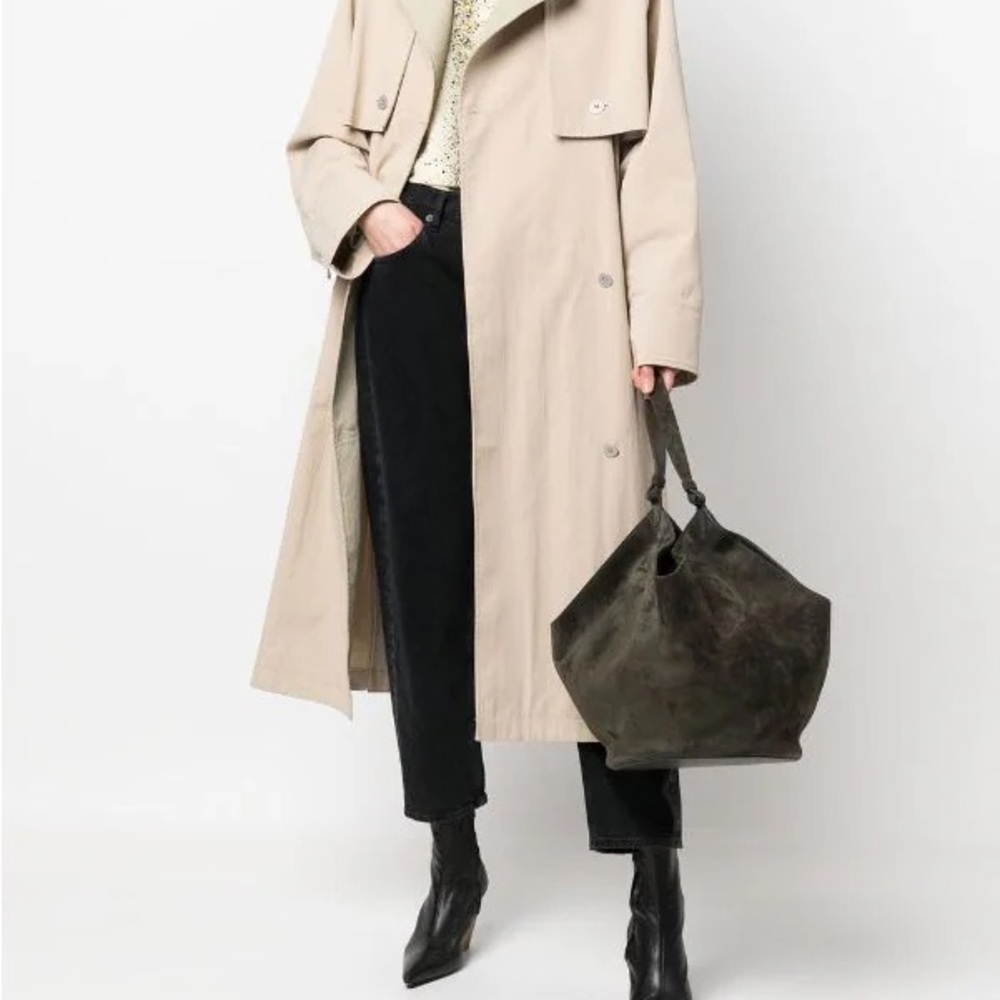 KHAITE Olive Green Suede Bag - Picture 3 of 13
